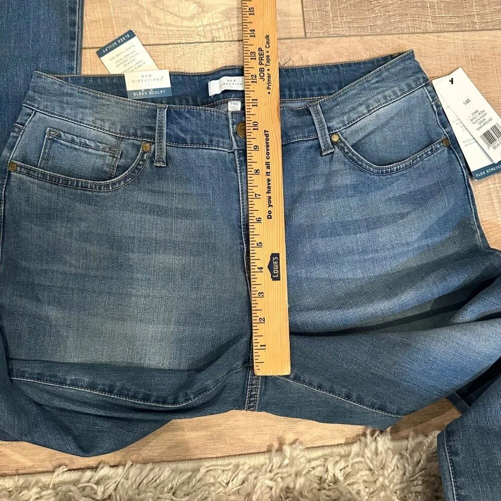 NEW DIRECTION WOMENS 14R BOOTCUT FLEX STRETCH MIDRISE - Picture 5 of 12